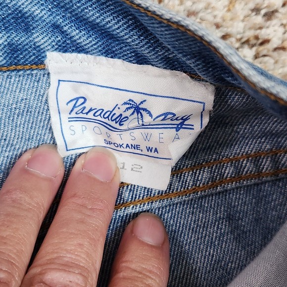 Paradise Bay Sportswear Denim Jeans and Matching Vest Size 12 - Picture 11 of 12